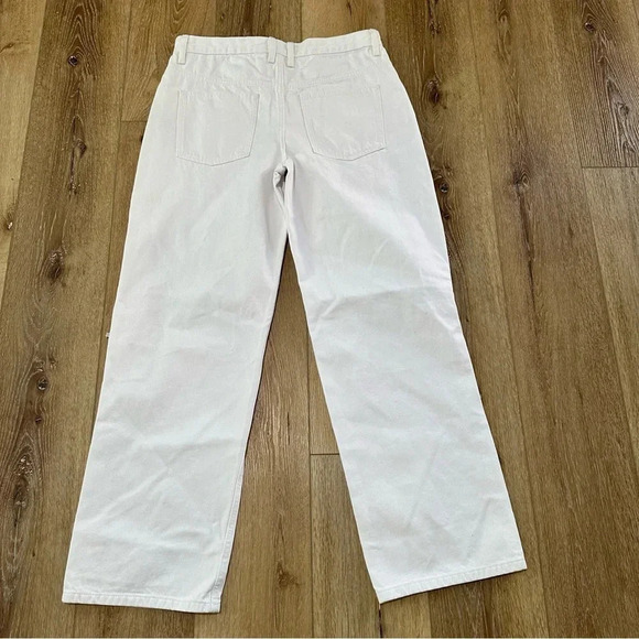 ASOS Design Women’s White Distressed Wide Leg Denim Jeans Size 28/32 NWT - Picture 8 of 8
